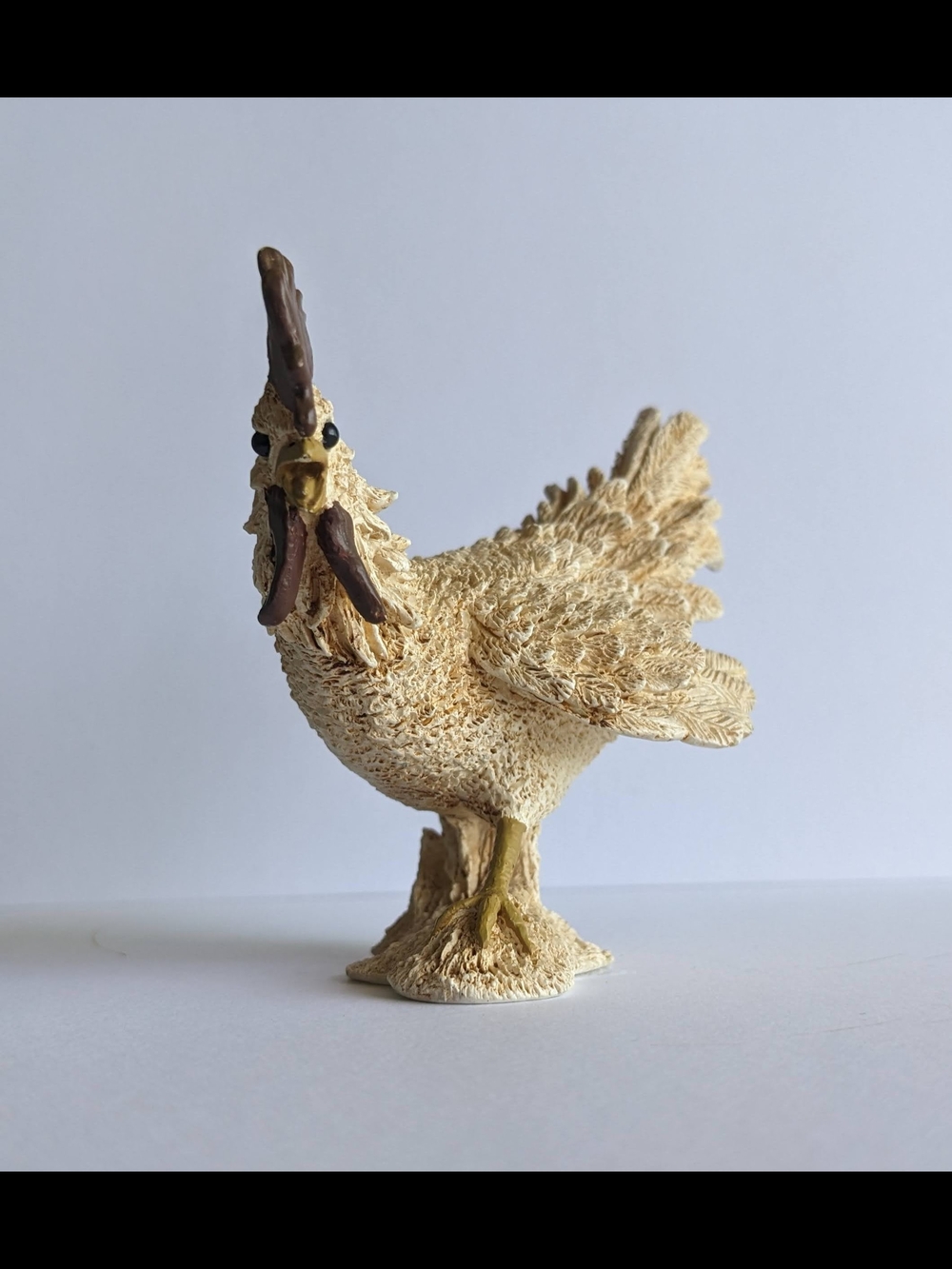 Pete Apsit Farmhouse Rooster Figurine Hand Painted Resin Chicken Rustic Country - Picture 16 of 16